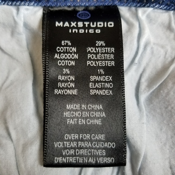 Max Studio High Mom Waist Skinny Crop Jeans - Picture 11 of 11